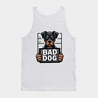 Rottweiler Jail Mugshot Tank Top